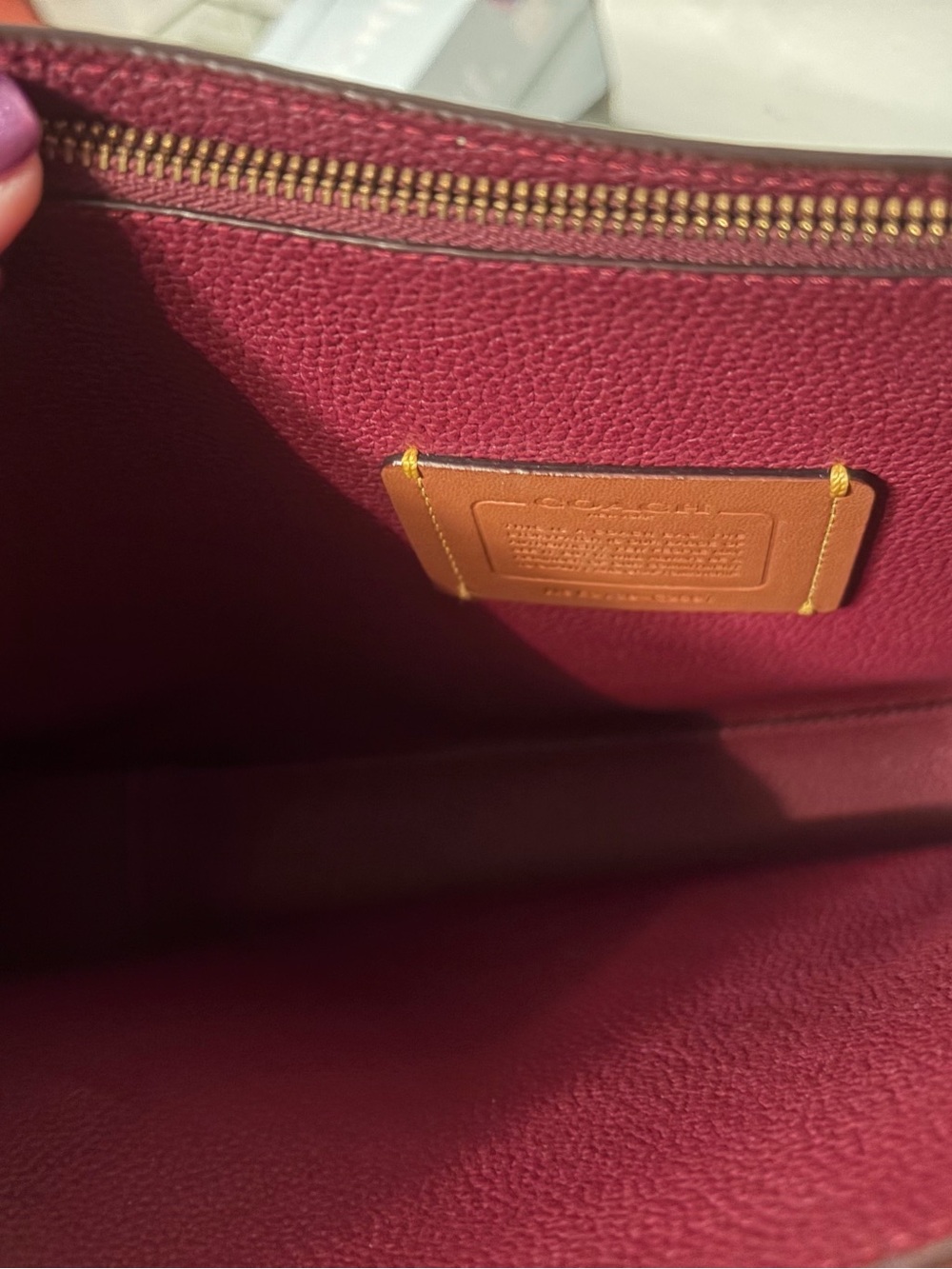 Coach Tan/Brown Signature Canvas Tote - Picture 7 of 7